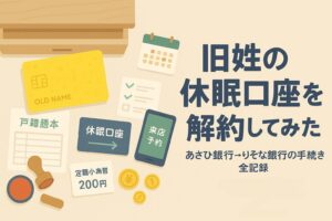 結婚後の旧姓口座