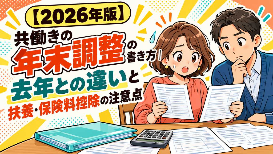 2026年版 共働きの年末調整の書き方 去年との違いと扶養・保険料控除の注意点